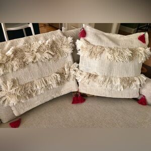 Anthropologie boho 20x20 pillow covers